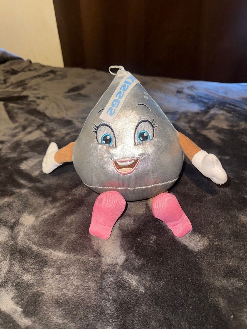 Hershey's Kisses Plush Toy Silver Pink Feet Hershey's Chocolate World